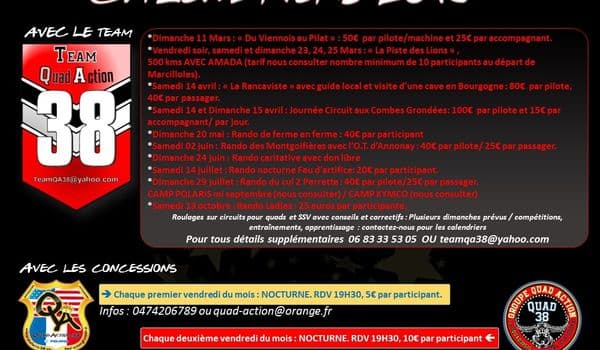 Calendrier Des Randonnees Encadrees 2018