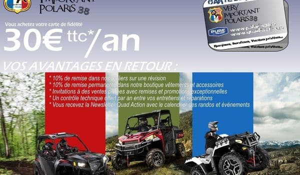 Quad Action Lance Sa Carte De Fidelite