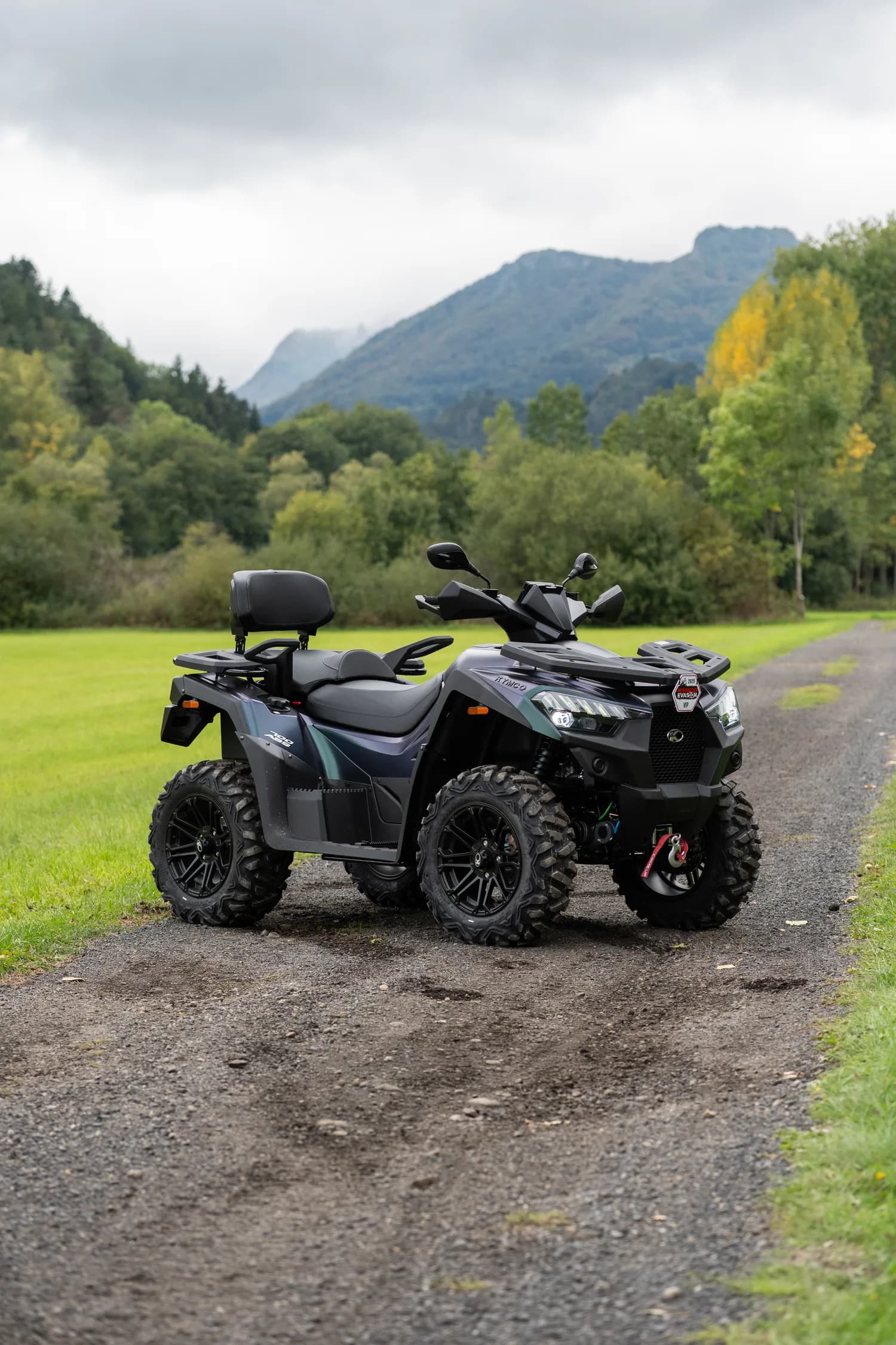 Kymco MXU 700 Explorer en pleine nature